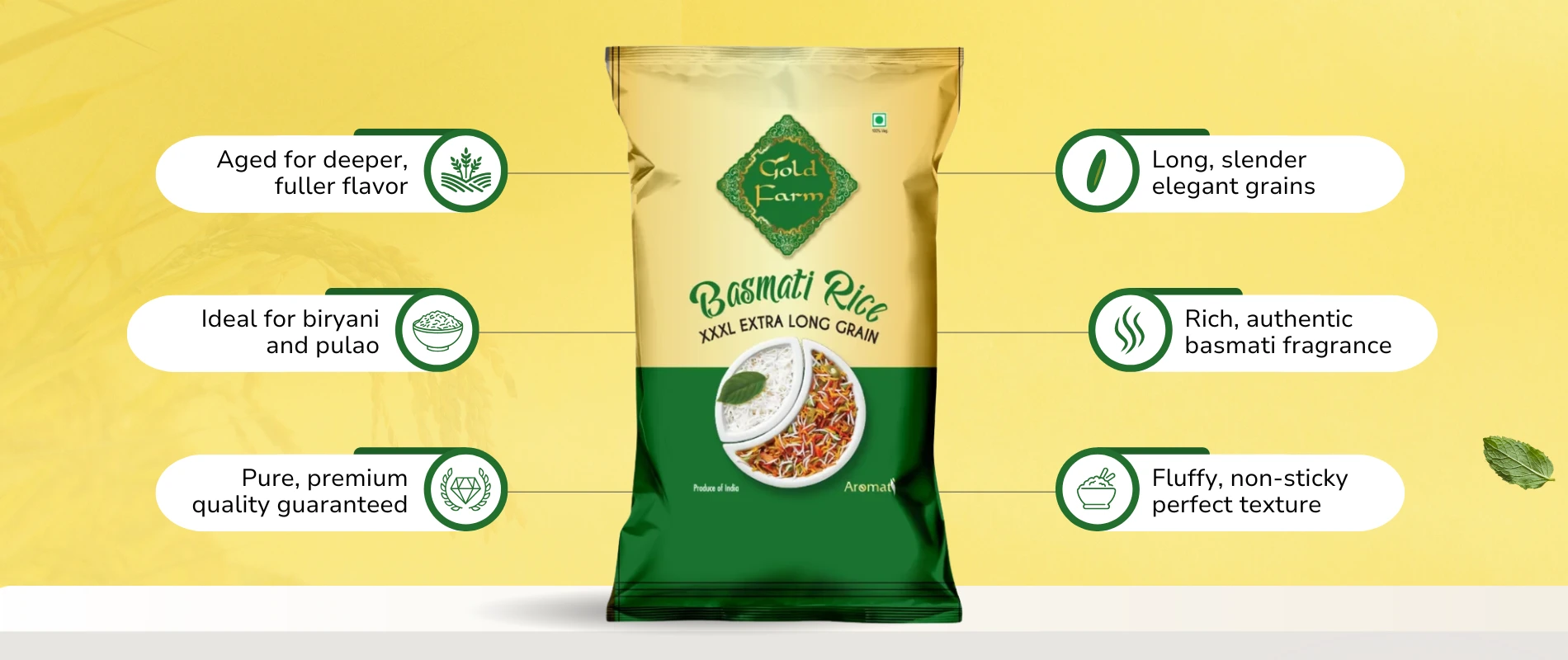 Gold Farm XXXL Extra Long Grain Basmati Rice