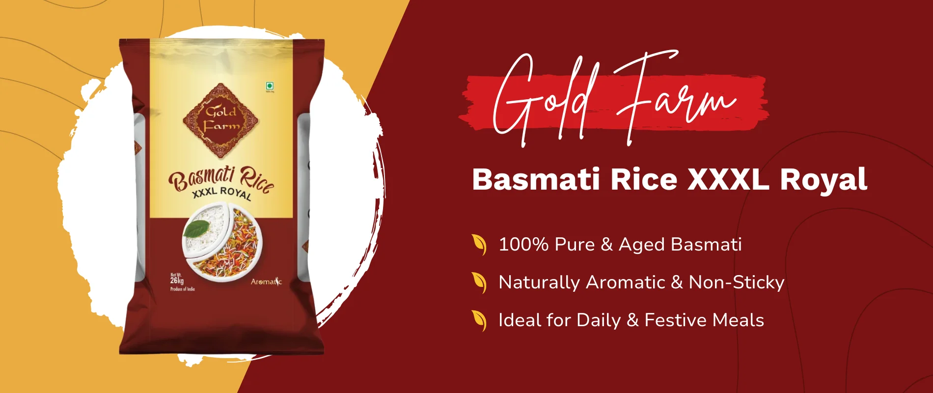 gold farm XXXL royal basmati rice